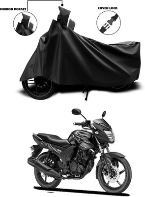 DeepShakshi AUTOMOTIVE Two Wheeler Cover for Yamaha(SZ-RR, Black)
