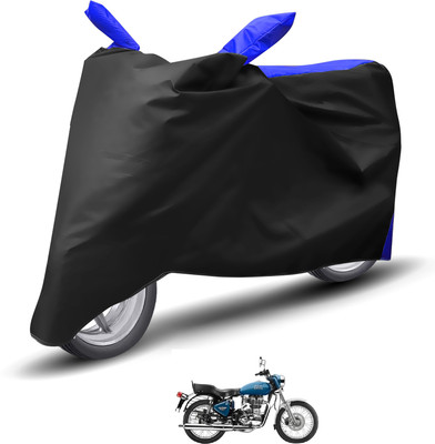 Caronix Waterproof Two Wheeler Cover for Royal Enfield(Electra, Blue)