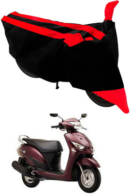 Mdstar Waterproof Two Wheeler Cover for Yamaha(Alpha, Red, Black)