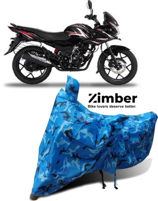 ZIMBER Two Wheeler Cover for Bajaj(Discover 150 f, Blue)