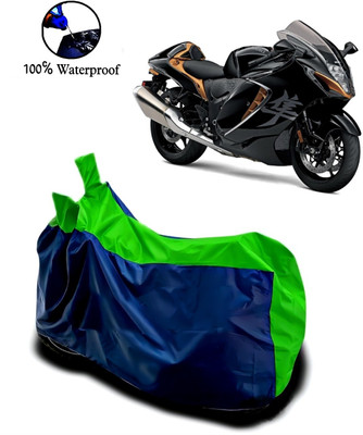 APNEK Waterproof Two Wheeler Cover for Suzuki(Hayabusa, Green, Blue)
