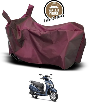 ANTHUB Waterproof Two Wheeler Cover for Honda(Activa 125, Maroon)