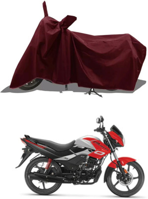 MMSSTAR Waterproof Two Wheeler Cover for Hero(Passion Pro i3S, Maroon)