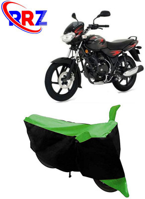 RRZ Waterproof Two Wheeler Cover for Bajaj(Discover 125 DTS-i, Black, Green)