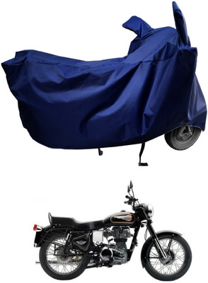 Amexride Two Wheeler Cover for Royal Enfield(Standard 350, Blue)