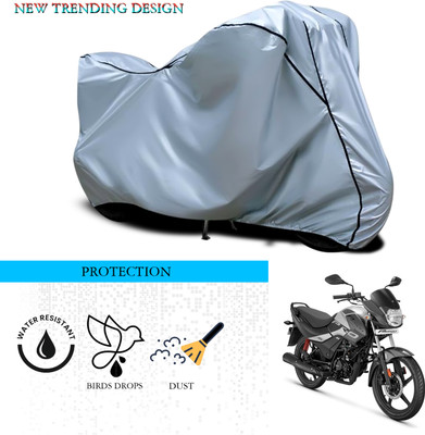 GOSHIV-car and bike accessories Waterproof Two Wheeler Cover for Hero(Passion Pro i3S, Silver)