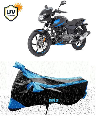 RRZ Waterproof Two Wheeler Cover for Bajaj(Pulsar, Black, Blue)