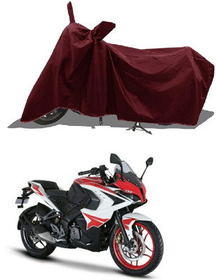 DeepShakshi AUTOMOTIVE Waterproof Two Wheeler Cover for Bajaj(Pulsar 125 Neon BS6, Maroon)
