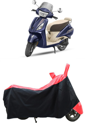 Coxtor Two Wheeler Cover for TVS(Jupiter classic, Red)