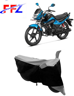 FFZ Waterproof Two Wheeler Cover for Hero(Splendor I Smart, Black, Grey)