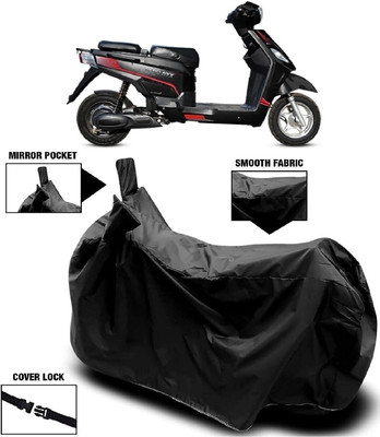MMSSTAR Waterproof Two Wheeler Cover for Hero(Electric, Black)