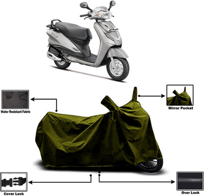 Amexride Two Wheeler Cover for Hero(Duet VX 110CC, Green)