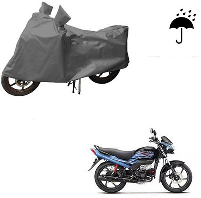 DeepShakshi AUTOMOTIVE Waterproof Two Wheeler Cover for Honda(Passion Pro, Grey)