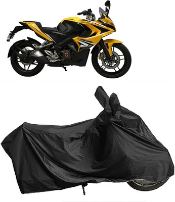 DIGGU Two Wheeler Cover for Bajaj(Pulsar SS400, Black)