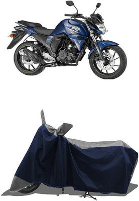 SUGASHRI Waterproof Two Wheeler Cover for Yamaha(FZ S FI (V 2.0) BS6, Grey, Blue)