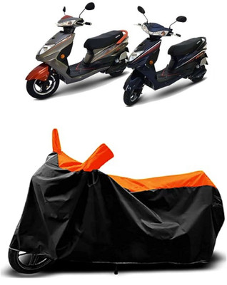 VESMEI Two Wheeler Cover for Ampere(Reo Elite BS6, Orange)