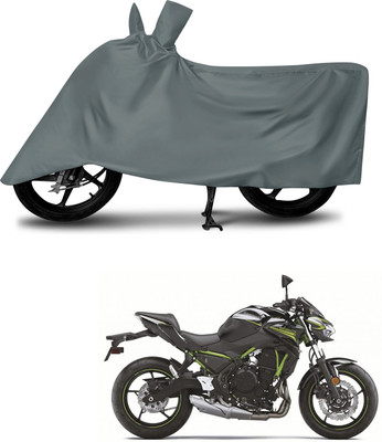 DeepShakshi AUTOMOTIVE Waterproof Two Wheeler Cover for Kawasaki(Z650, Grey)