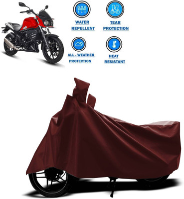 KEDIT Two Wheeler Cover for Mahindra(Mojo UT 300, Maroon)