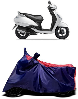 VESMEI Two Wheeler Cover for TVS(Victor Premium, Red)