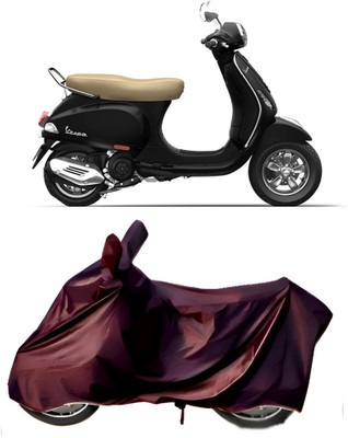 BbcMart Waterproof Two Wheeler Cover for Vespa(Vespa VXL 125, Maroon)