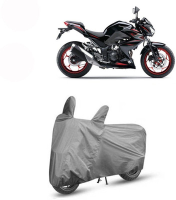DeepShakshi AUTOMOTIVE Waterproof Two Wheeler Cover for Kawasaki(Z250, Grey)