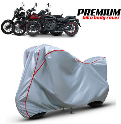 xodi Waterproof Two Wheeler Cover for Bajaj(Avenger, Silver, Red)