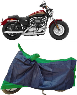 MMSSTAR Waterproof Two Wheeler Cover for Harley Davidson(XL 1200, Black, Green)