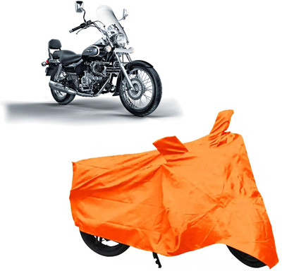 ROYAL AUTO MART Two Wheeler Cover for Bajaj(Avenger 220 Cruise, Orange)