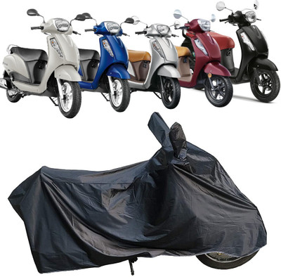 DeepShakshi AUTOMOTIVE Waterproof Two Wheeler Cover for Suzuki(Access, Black)