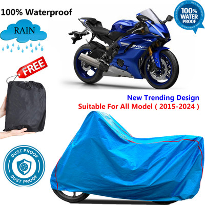 OliverX Waterproof Two Wheeler Cover for Yamaha(YZF R25, Blue)