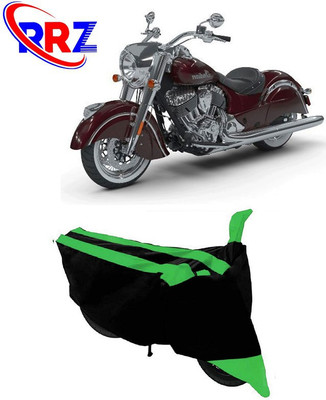 RRZ Waterproof Two Wheeler Cover for Indian(Chief Classic, Black, Green)