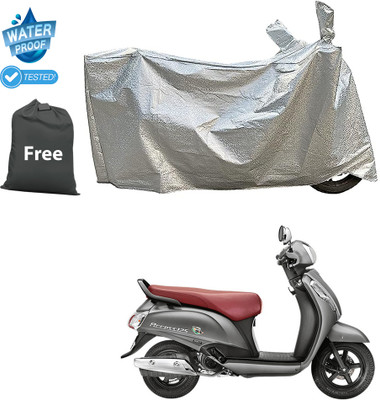 CODOKI Waterproof Two Wheeler Cover for Suzuki(Access SE, Silver)