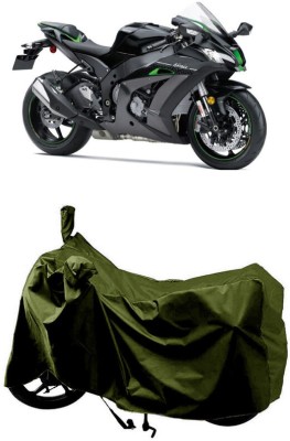 SUGASHRI Waterproof Two Wheeler Cover for Kawasaki(Ninja ZX-10R SE, Green)