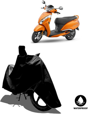 Amexride Waterproof Two Wheeler Cover for TVS(Jupiter 125, Black)