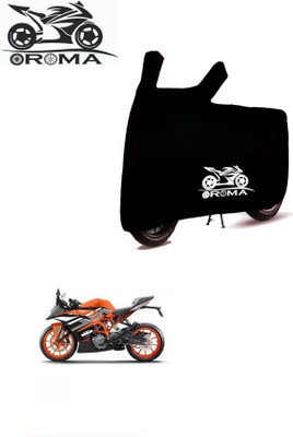 DeepShakshi AUTOMOTIVE Waterproof Two Wheeler Cover for KTM(RC 200 BS6, Black)