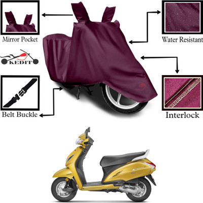 AASHTIK MART Two Wheeler Cover for Honda(Maroon)