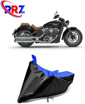RRZ Waterproof Two Wheeler Cover for Indian(Scout, Black, Blue)