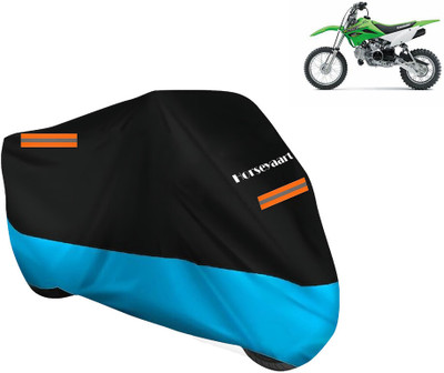 Horseyaart Waterproof Two Wheeler Cover for Kawasaki(KLX 110, Blue)