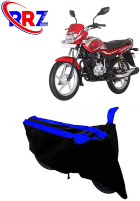 RRZ Waterproof Two Wheeler Cover for Bajaj(Platina 125, Black, Blue)