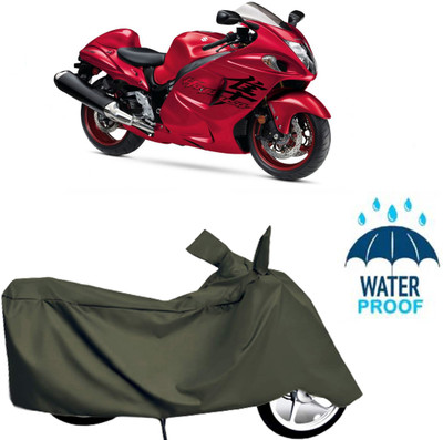 Autoinnovation Waterproof Two Wheeler Cover for Suzuki(Green)