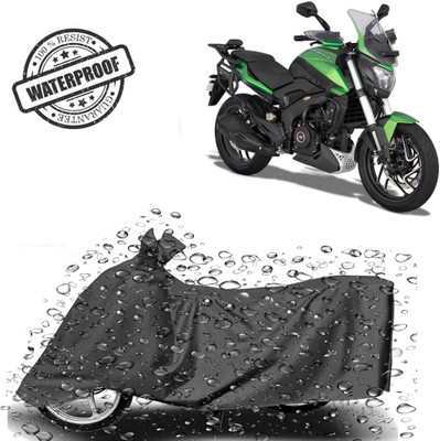 ROYAL AUTO MART Waterproof Two Wheeler Cover for Bajaj(Dominar 250, Grey)