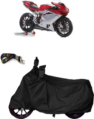UKIGAL Two Wheeler Cover for MV Agusta(BS6, Black)