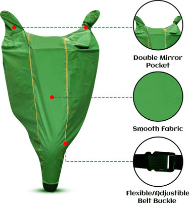 AutoGalaxy Waterproof Two Wheeler Cover for Mahindra(Duro 125, Green)