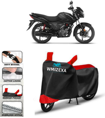 WMIZEXA Two Wheeler Cover for Hero(MotoCorp Glamour, Red, Black)