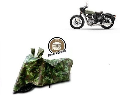 LIFELEX Waterproof Two Wheeler Cover for Royal Enfield(Classic Gunmetal BS6, Multicolor)