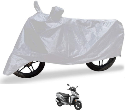 Auto Hub Waterproof Two Wheeler Cover for Honda(Dio, Silver)