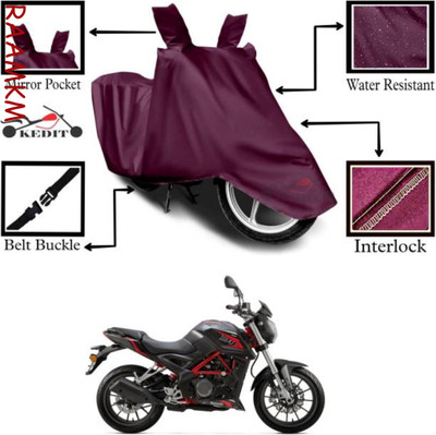 LIFE TO HUB Two Wheeler Cover for Hero, Honda, Bajaj, Ather, TVS, Yamaha(MT 09 BS6, Maroon)