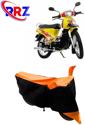 RRZ Waterproof Two Wheeler Cover for Kinetic(K4, Black, Orange)