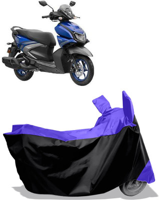 Amexride Two Wheeler Cover for Yamaha(RayZR 125, Purple, Black)