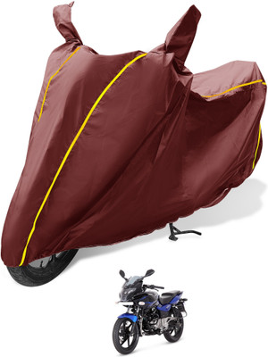 MOCKHE Waterproof Two Wheeler Cover for Bajaj(Pulsar 220F, Maroon)